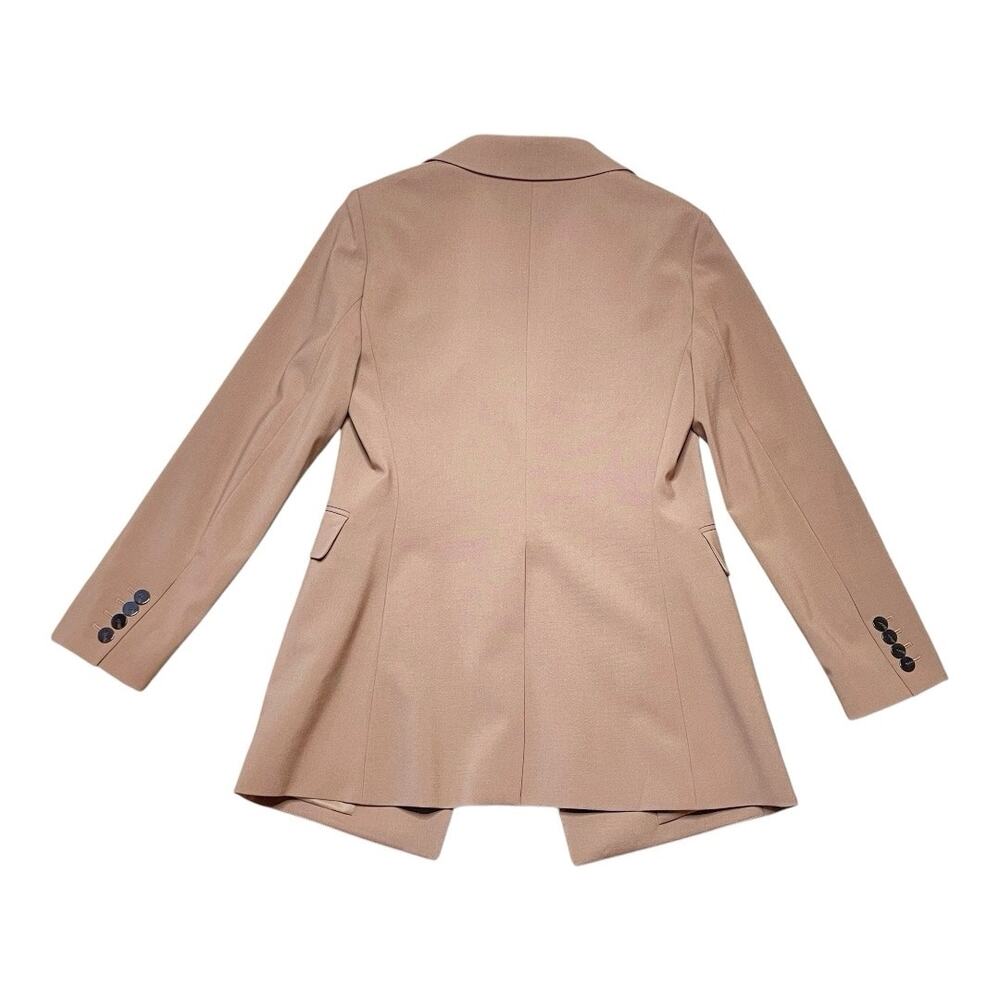 Theory NWOT Single-Breasted Blazer in Sevona Stretch Wool Truffle Size 6 - Picture 3 of 5